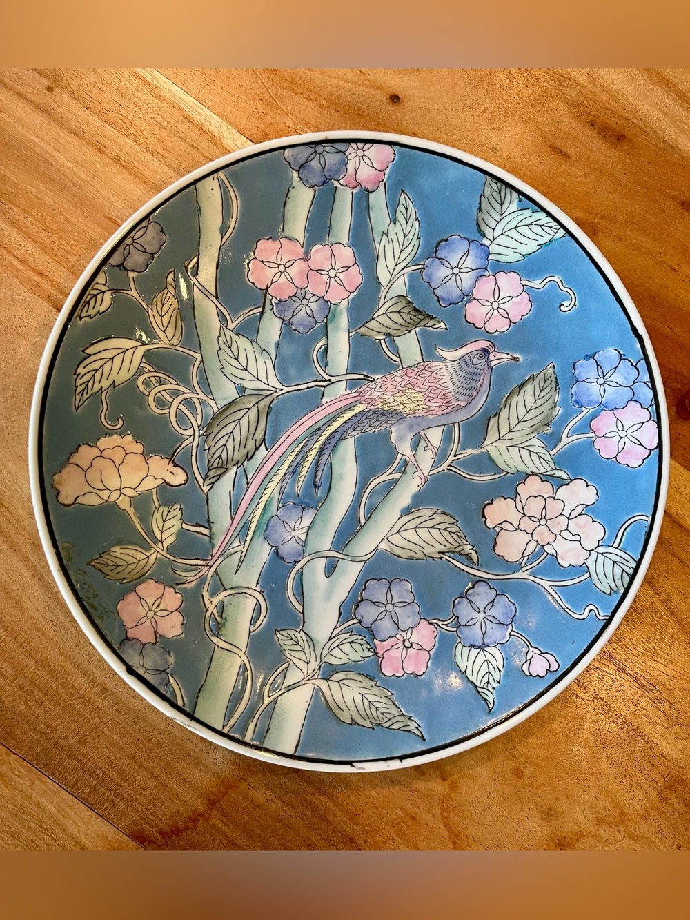 Vintage WBI Bird of Paradise Chinoiserie/Art Deco Plate